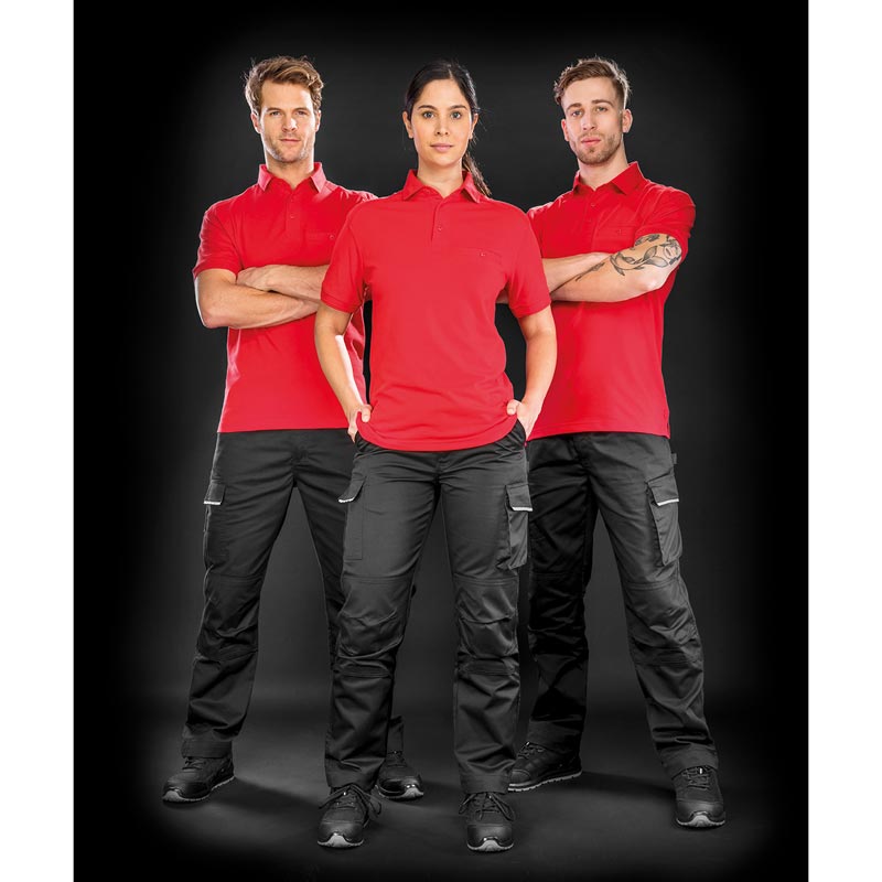 Work-Guard Apex pocket polo shirt - Red XS